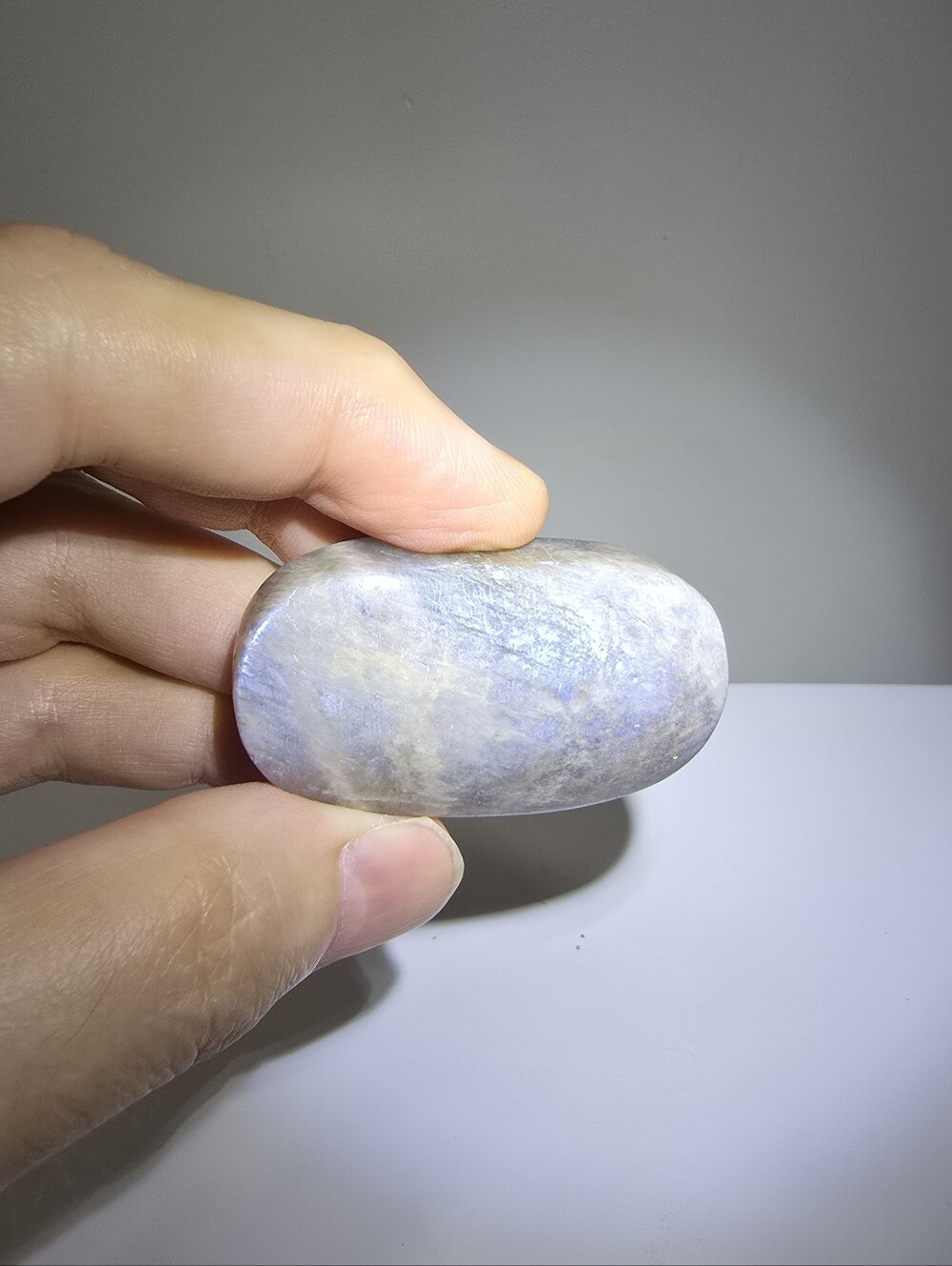 Moonstone Crystal Palmstone #J